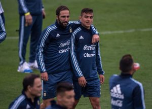 Dybala y el Pipa higuaín en la selección argentina