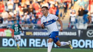Diego Buonanotte celebrando un gol con Universidad Católica