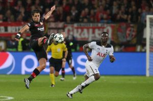 Chicharito Hernández con el Bayern Múnich en Champions League