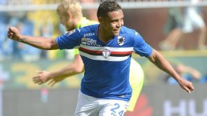 Luis Fernando Muriel con la Sampdoria