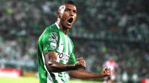 Miguel Borja con Nacional
