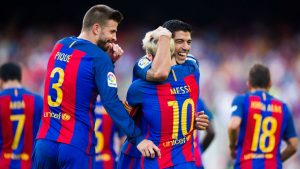 Piqué y Messi en el FC Barcelona