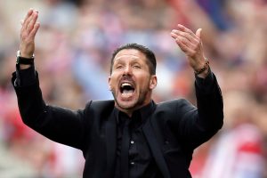 Diego Simeone con el Atlético
