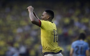 Yerry Mina con Colombia