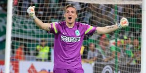 Franco Armani celebra un nuevo titulo con atletico nacional