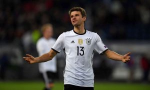 Thomas muller con la selección de alemania