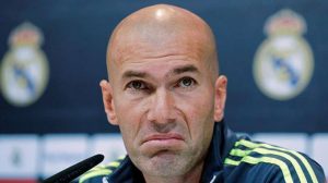 Zidane en rueda de prensa.