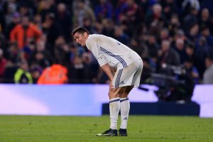 Cristiano Ronaldo con el Real Madrid cansado
