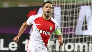 Falcao celebra un gol con el mónaco
