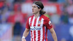 Filipe Luis con el Atlético