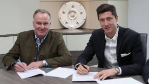 Lewandowski con el Bayern