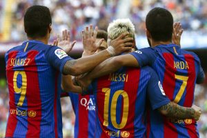 Messi, Suárez y Arda en el Barca