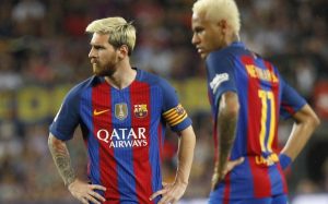 Messi y Neymar en la Champions
