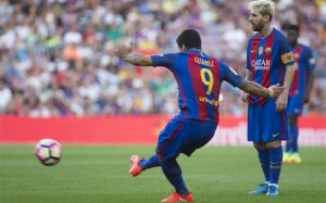 Suárez y Messi en el Barca