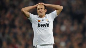 Arjen Robben con el Real Madrid