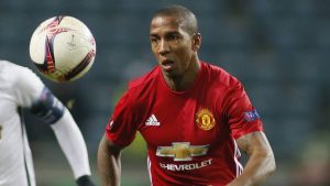 Ashley Young con el Manchester United