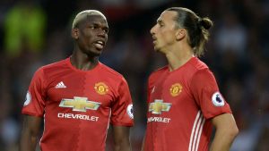 Zlatan Ibrahimovic y Paul Pogba