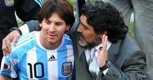 Maradona y Messi