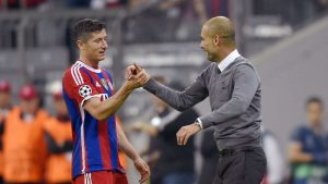Pep y Lewandowski