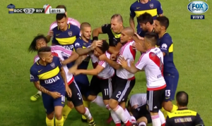 pelea boca river plate torneo verano 2017