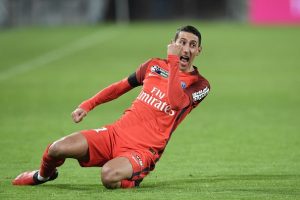 celebracion de angel di maria psg