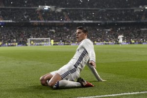 james celebra doblete con el real madrid en copa del rey 2017