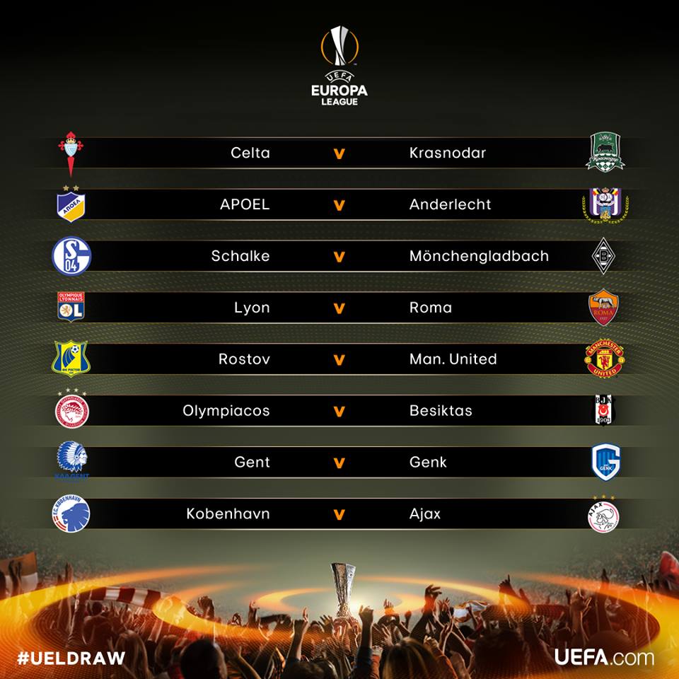 Sorteo de la Europa League (octavos de final)