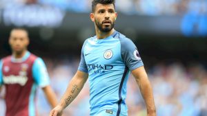 Agüero con el City