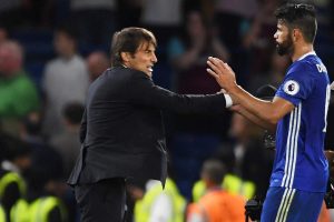 Antonio Conte y Diego Costa en el Chelsea