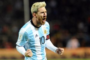 Leo Messi con Argentina