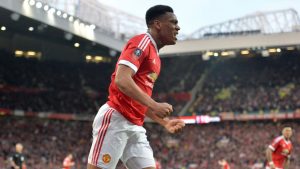 Martial con el United