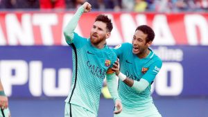 Messi y Neymar en Barcelona