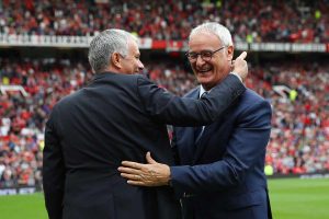 Mou y Claudio Ranieri