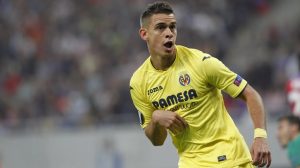 Santos Borré con el Villarreal