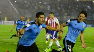 Suárez y Cavani con Uruguay
