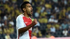 falcao celebra un gol con el Mónaco