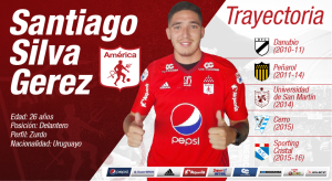santiago silva jerez america de cali 2017