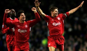 Gerrard y Xabi Alosno en Liverpool