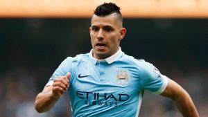 Agüero con el City