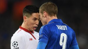 Nasri y Vardy en Champions League