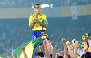 Cafú con Brasil en 2002