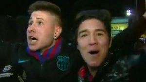 Así reaccionaron dos hinchas del Barcelona que se fueron antes de la remontada