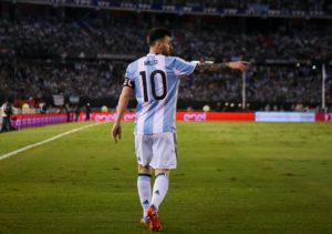 Leo Messi con Argentina