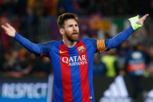 Leo Messi con Barcelona