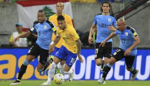 Neymar ante Uruguay