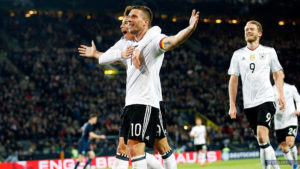 Podolski con Alemania