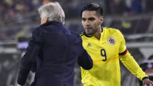 Pékerman y Falcao en un amistoso