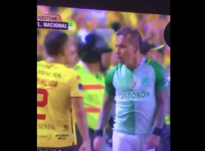 dayro moreno de atletico nacional vs jugador del barcelona de guayaquil "cuánto ganas vos hdp"