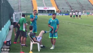 CHAPECOENSE, sobrevivientes entrenando