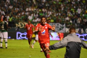 Lucumí celebrando con América de Cali